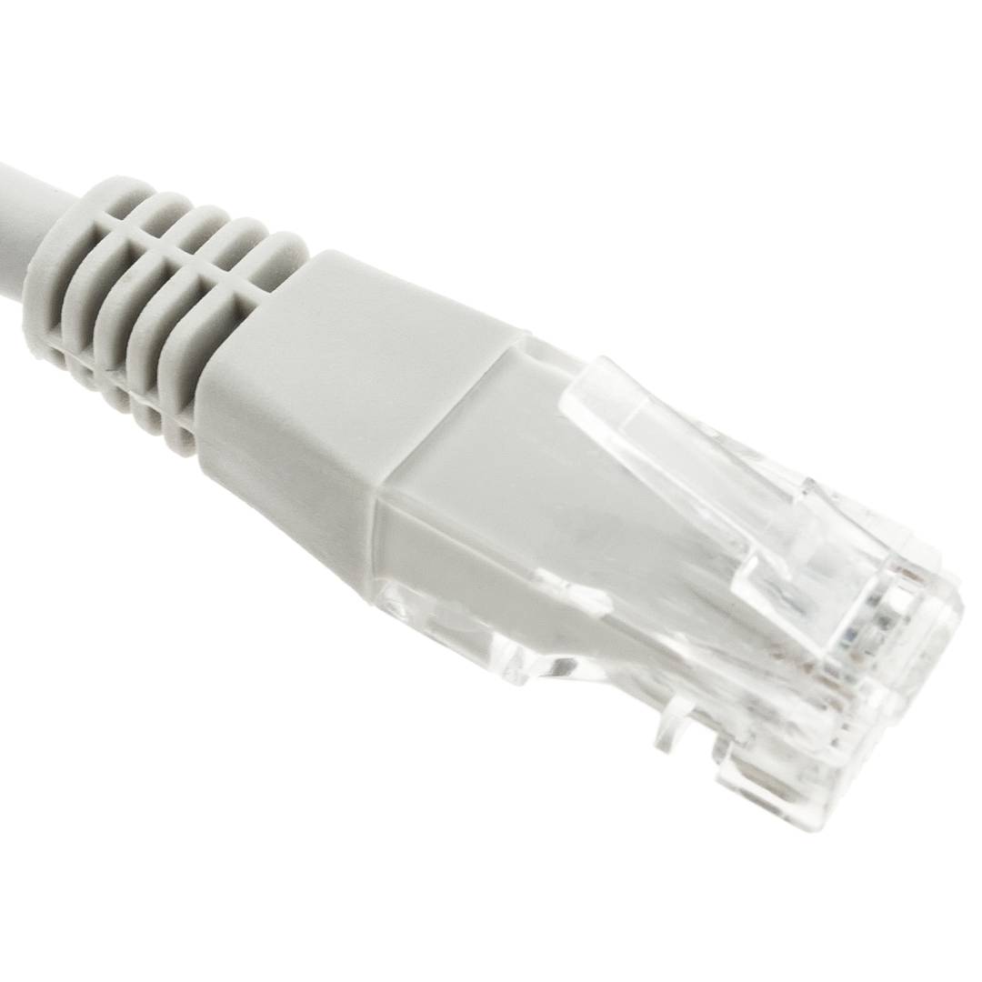 Ethernet network patch cable LAN UTP RJ45 Cat.6 gray 25cm