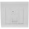 Caja de pared o canaleta de 80x80 con 1 RJ45 UTP Cat.6 568B