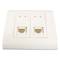 Box 80x80 wall or gutter with 2 RJ45 UTP Cat.6 568B