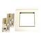 Box 80x80 wall or gutter with 2 RJ45 UTP Cat.6 568B