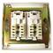 Box 80x80 wall or gutter with 2 RJ45 UTP Cat.6 568B