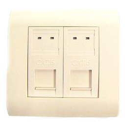 Box 80x80 parete o canale con 2 RJ45 Cat6 FTP 568B