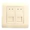 Box 80x80 parete o canale con 2 RJ45 Cat6 FTP 568B