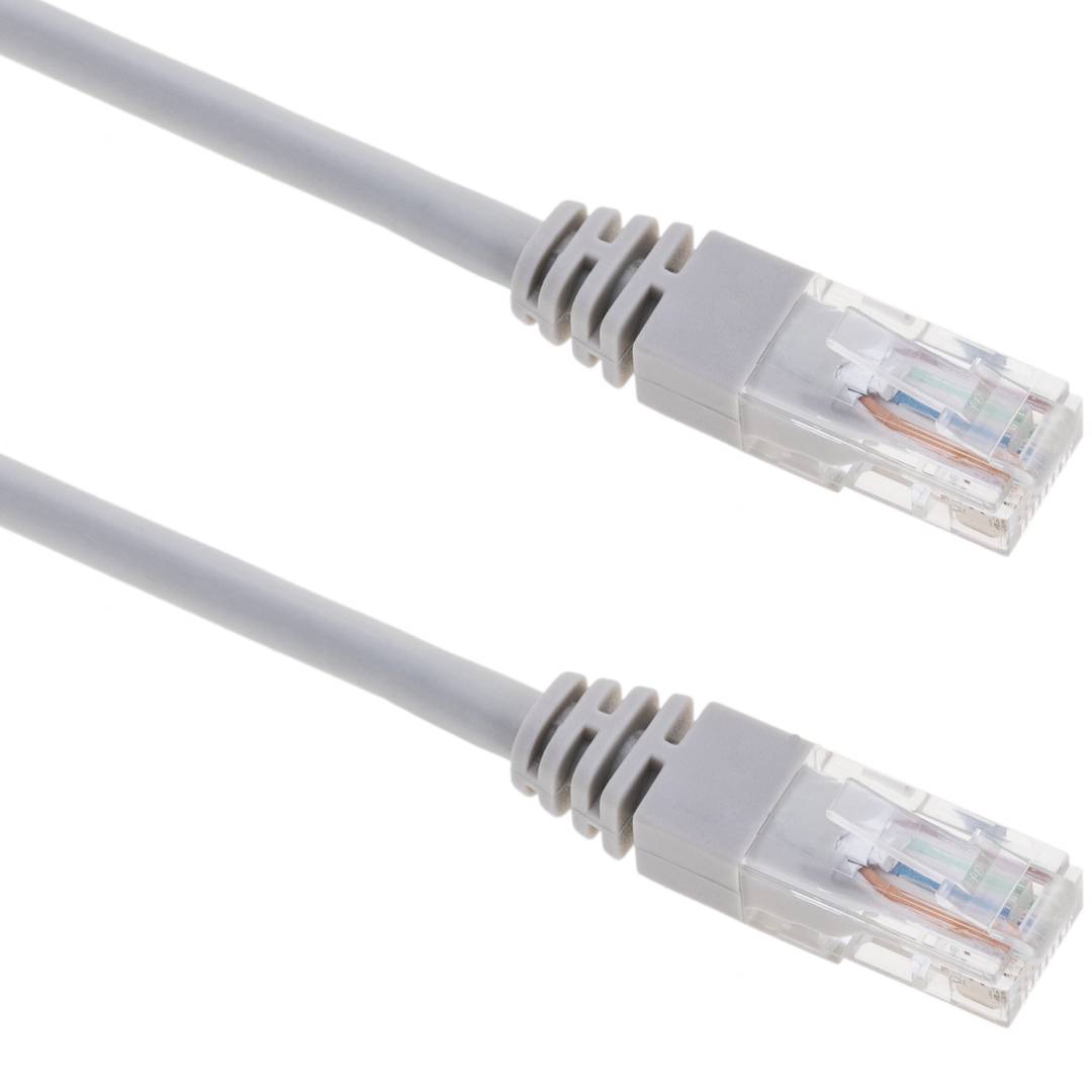 Szary kabel sieciowy Ethernet kat. 6a UTP o długości 7 m