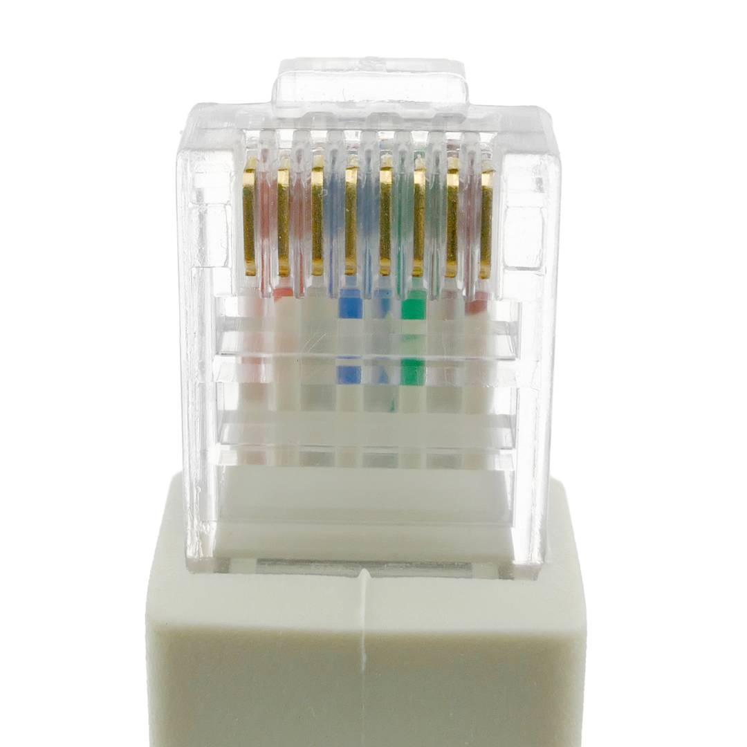 Câble de réseau de catégorie 6 Cat.6 RJ45 angle droit UTP 24AWG LAN de 2 m