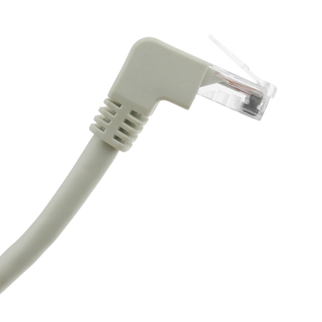 Câble de réseau de catégorie 6 Cat.6 RJ45 angle droit UTP 24AWG LAN de 2 m