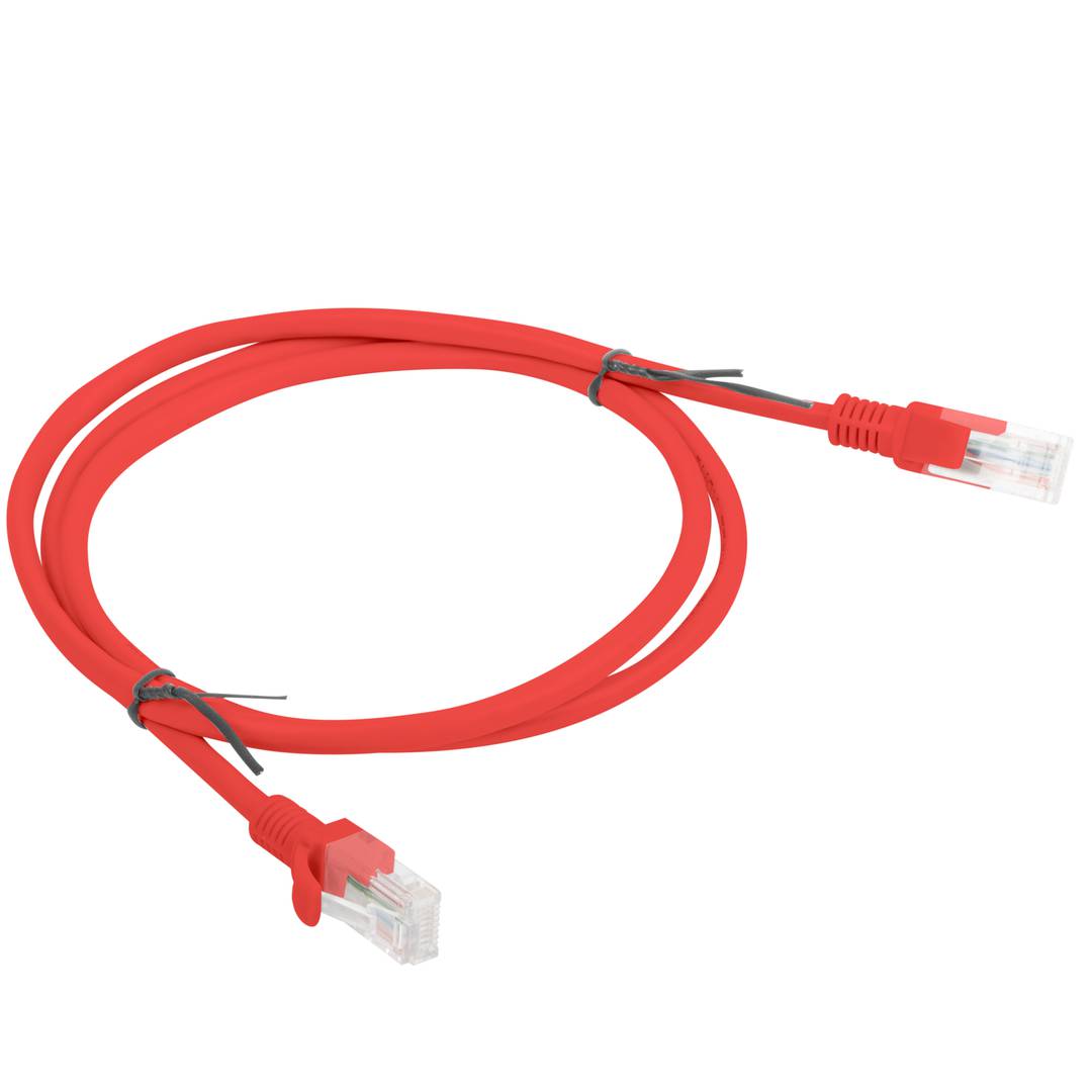 Câble réseau Ethernet UTP Lanberg Cat.6 rouge 1m
