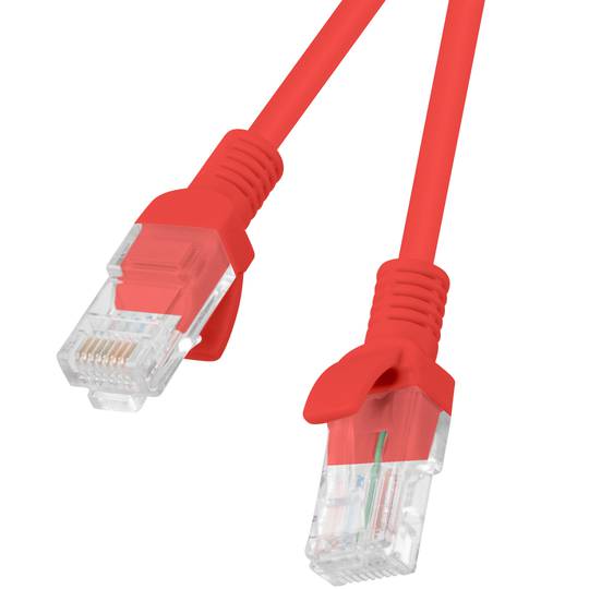 Cabo de rede Ethernet UTP Lanberg Cat.6 vermelho 2m