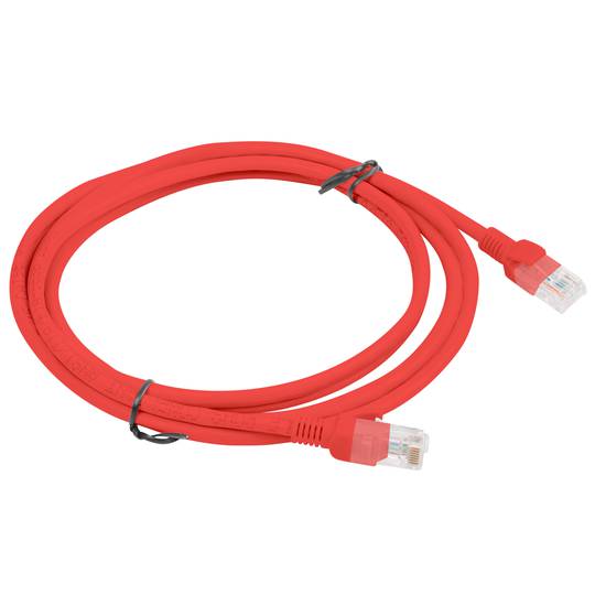 Cabo de rede Ethernet UTP Lanberg Cat.6 vermelho 2m