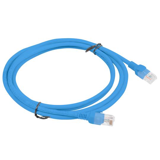Ethernet netwerkkabel UTP Lanberg Cat.6 blauw 2m