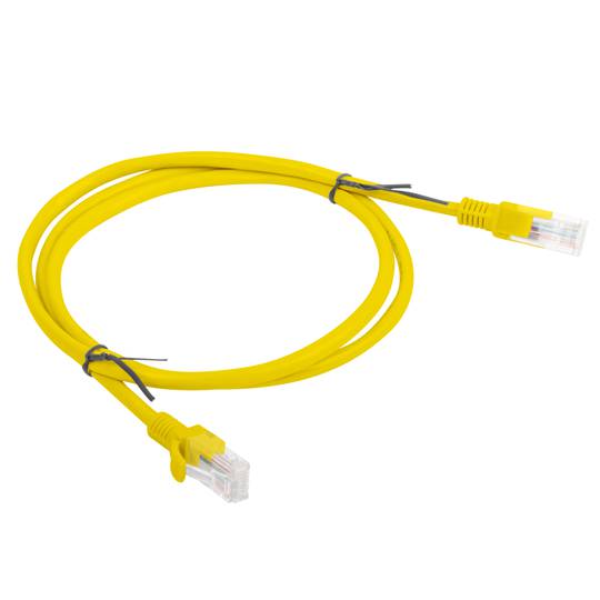 Ethernet netwerkkabel UTP Lanberg Cat.6 geel 1m
