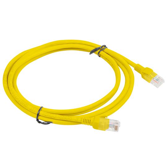 Kabel sieciowy Ethernet UTP Lanberg Cat.6 żółty 2m