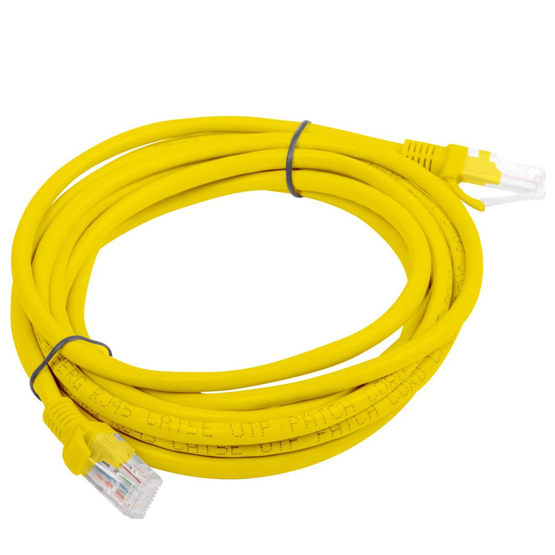 Kabel sieciowy Ethernet UTP Lanberg Cat.6 żółty 3m