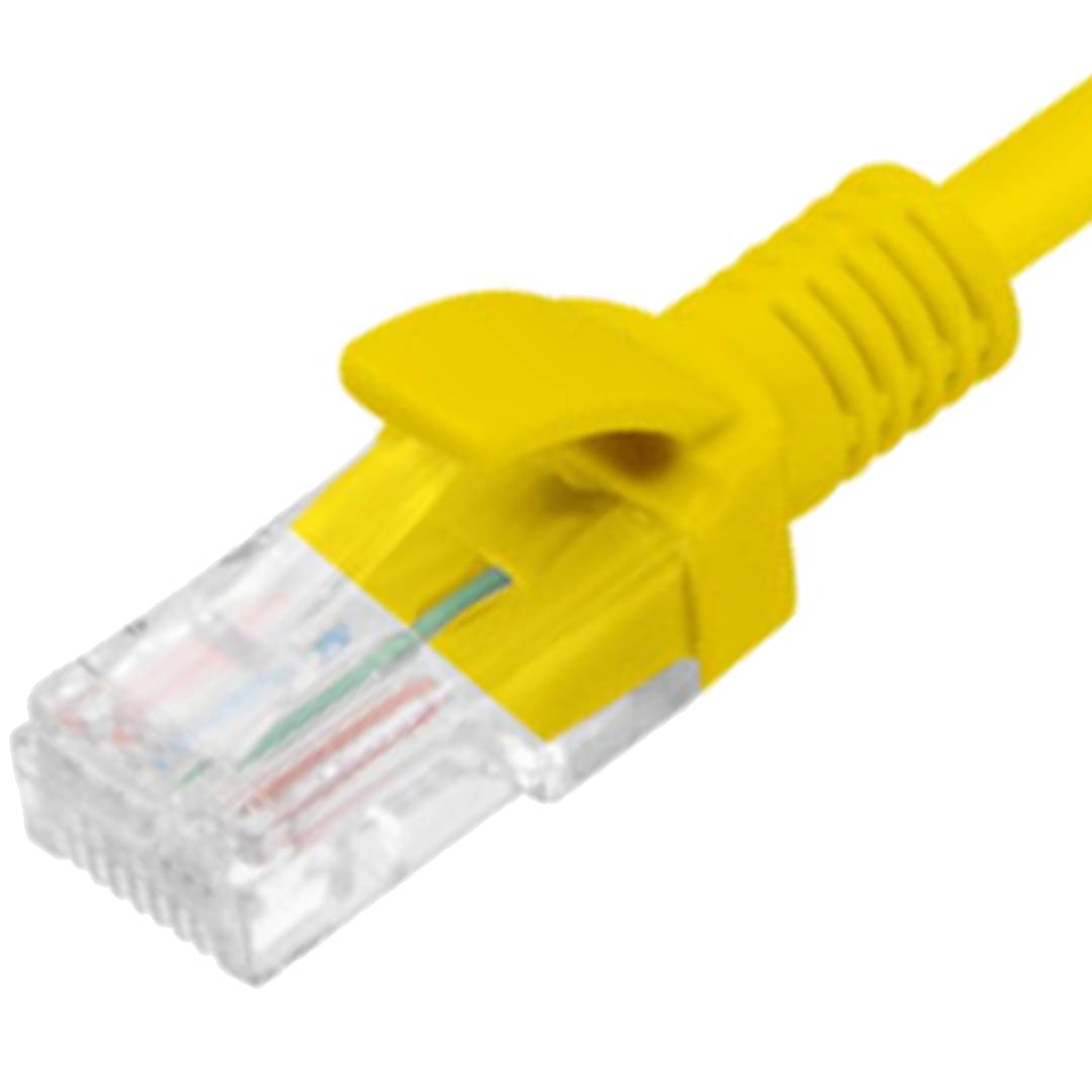 5 m Cat. 6 UTP ethernet network cable yellow PCU6-10CC-0500-Y