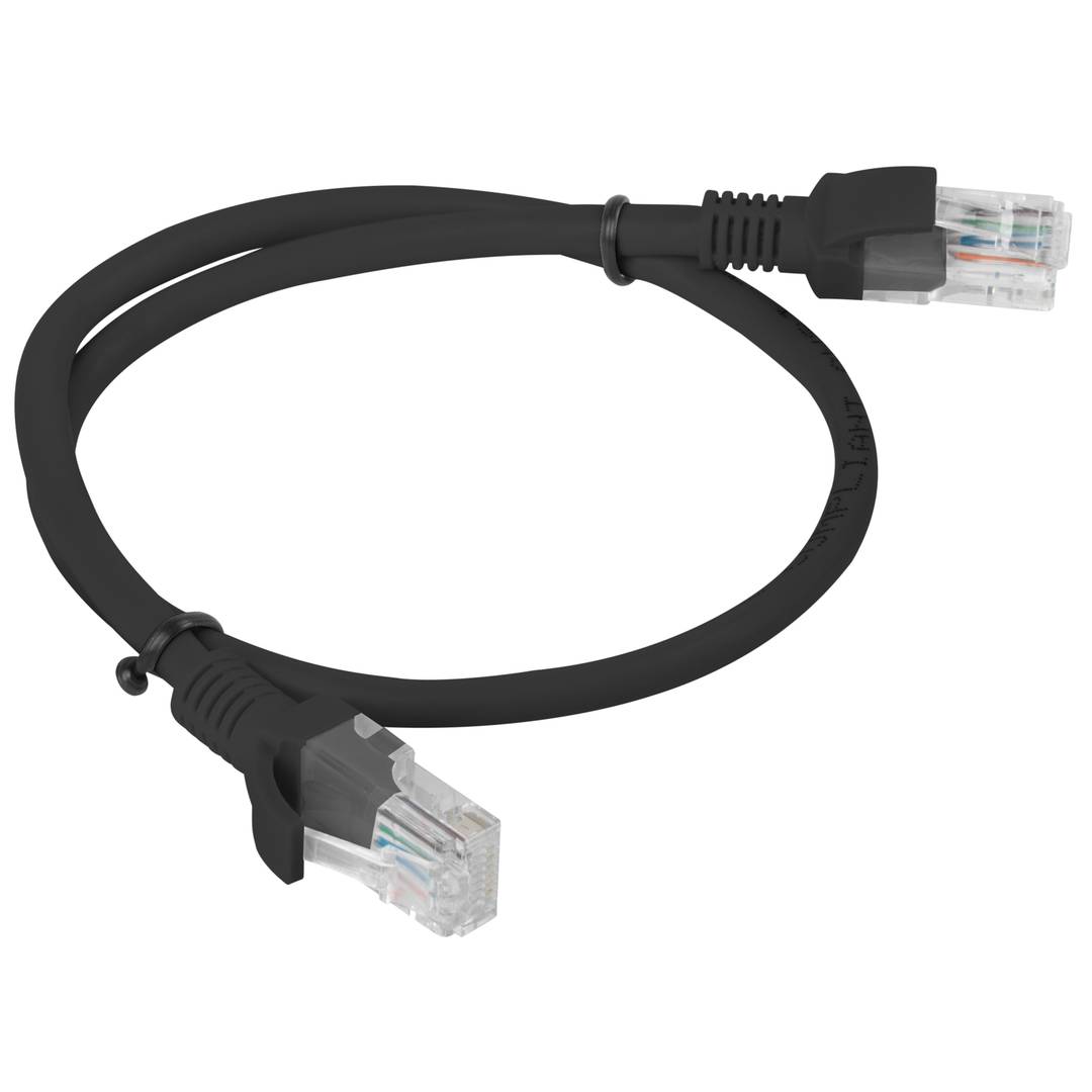 Ethernet-Netzwerkkabel UTP Lanberg Cat.6 schwarz 50cm