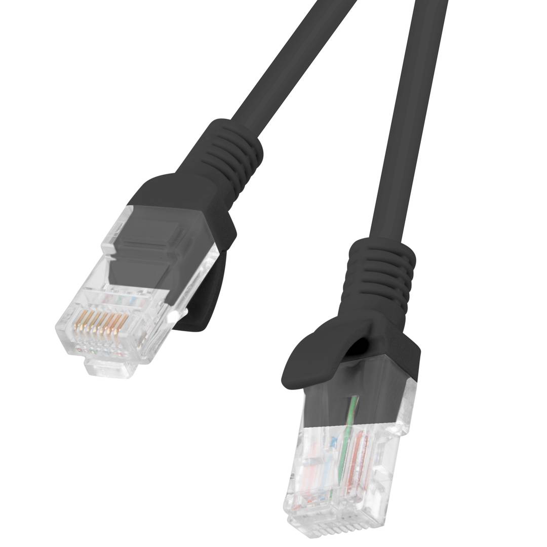 Cabo de rede Ethernet UTP Lanberg Cat.6 preto 1,5 m