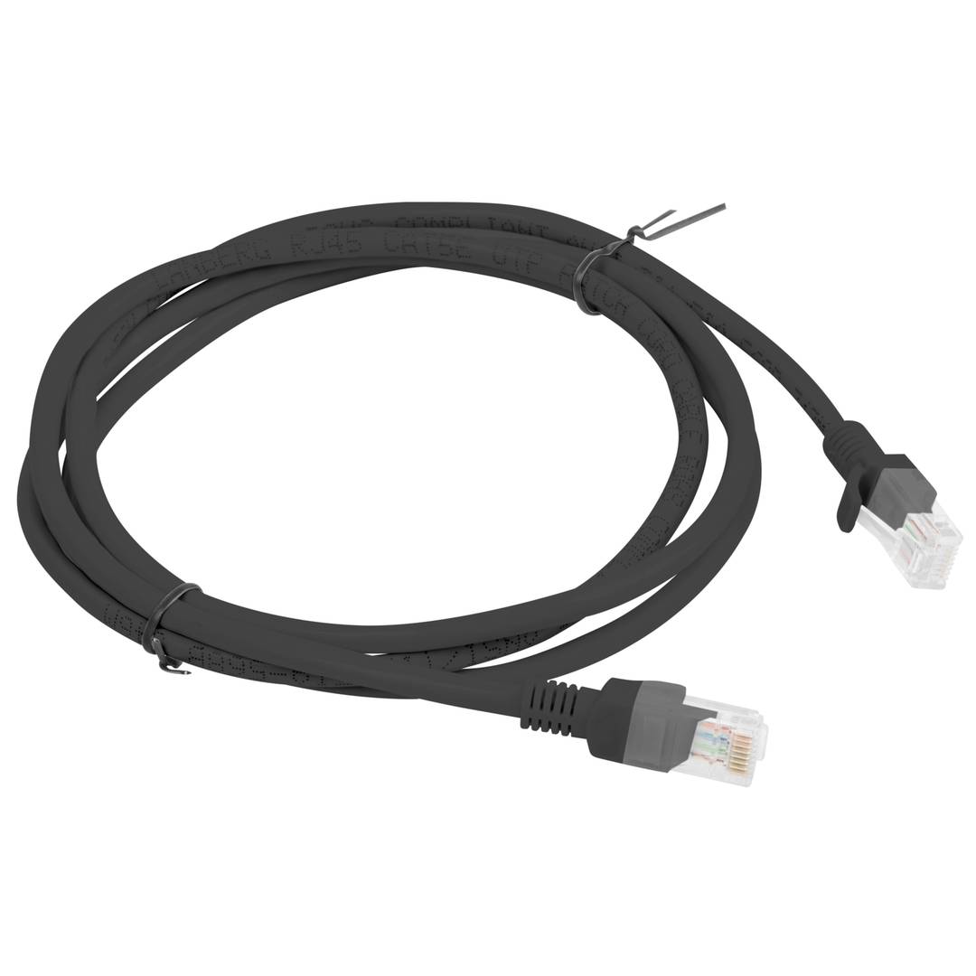 Cabo de rede Ethernet UTP Lanberg Cat.6 preto 1,5 m