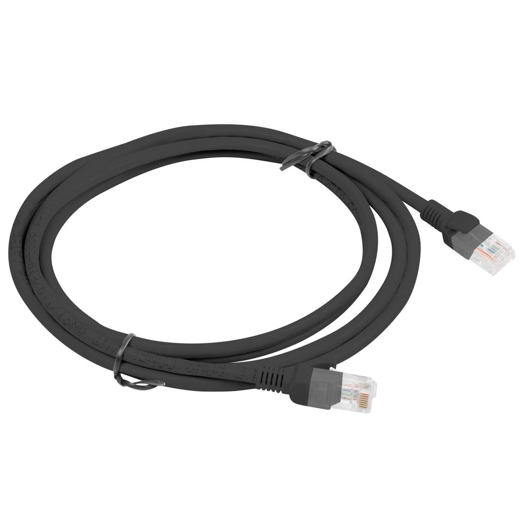 Ethernet Netzwerkkabel UTP Lanberg Cat.6 schwarz 2m