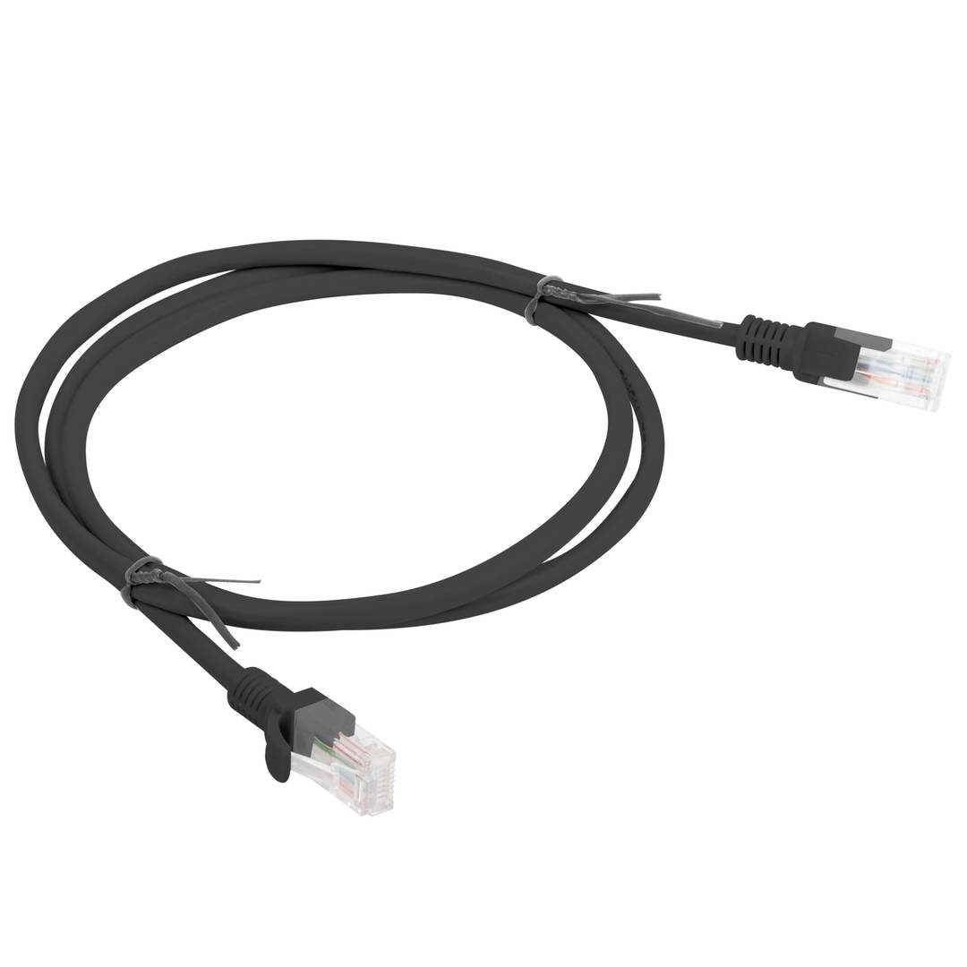 Cabo de rede Ethernet UTP Lanberg Cat.6 preto 1m