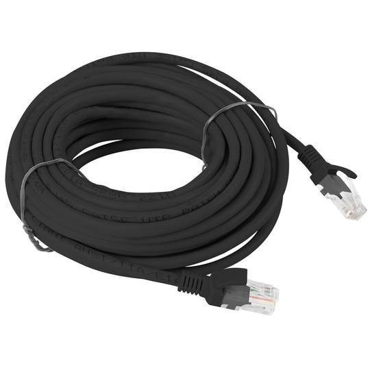 Kabel sieciowy Ethernet UTP Lanberg Cat.6 czarny 10m