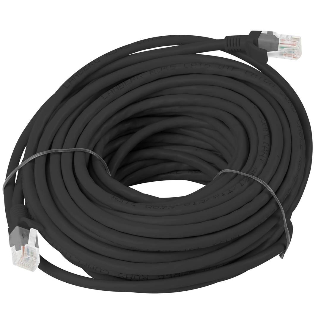 Kabel sieciowy Ethernet UTP Lanberg Cat.6 czarny 15m