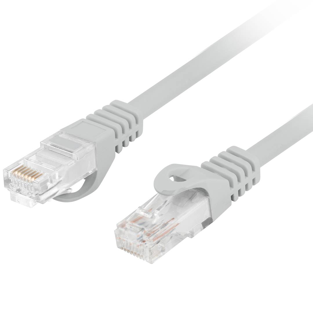 Ethernet-Netzwerkkabel UTP Lanberg Cat.6 grau 10 Gbps 25cm