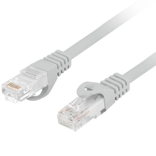 Ethernet-Netzwerkkabel UTP Lanberg Cat.6 grau 10 Gbps 25cm