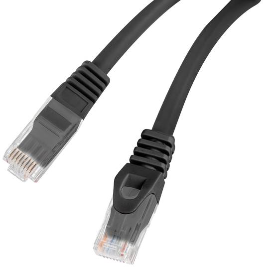 Cavo di rete Lanberg 0,5 m cat6, U/UTP (UTP) con connettori da RJ-45 a RJ-45 PCU6-10CU-0050-BK
