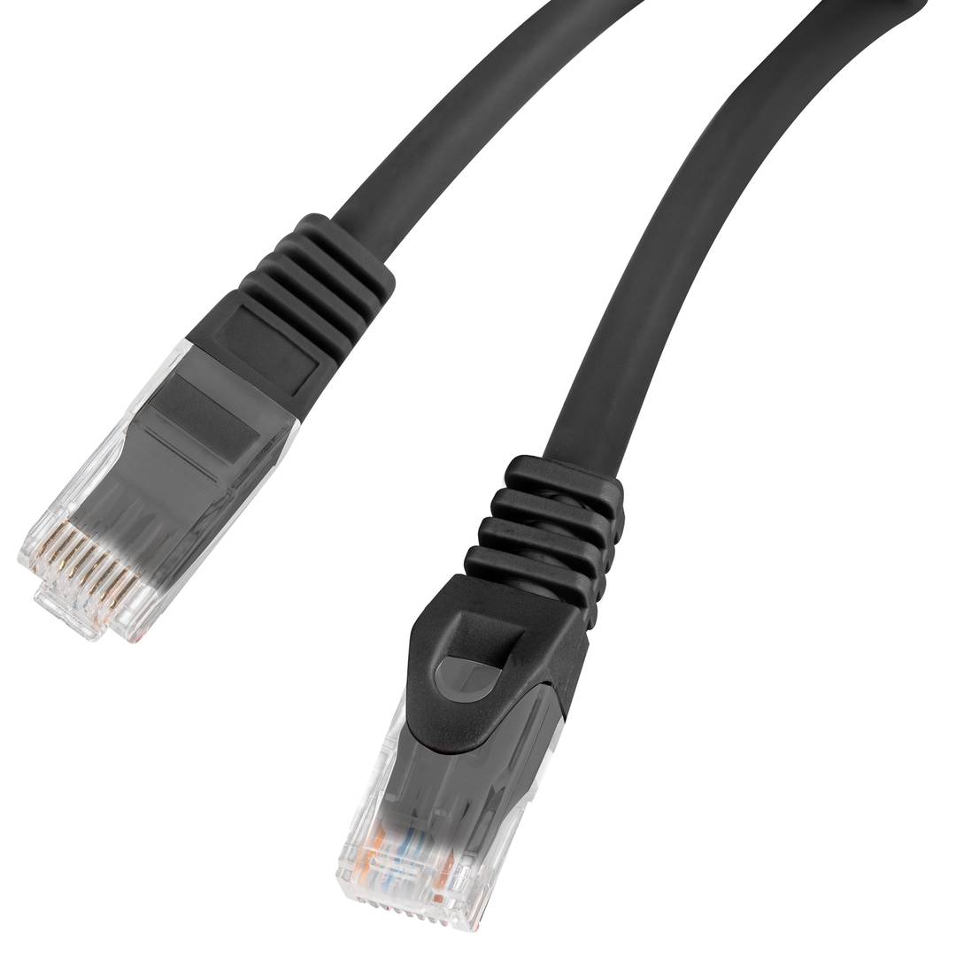 Lanberg network cable 2 m cat6, U/UTP (UTP) with RJ-45 connectors on both ends PCU6-10CU-0200-BK
