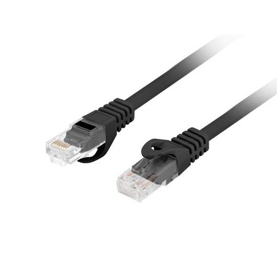 Cable de red de Lanberg de 3 m cat6, U/UTP (UTP) con conectores RJ-45 a RJ-45 PCU6-10CU-0300-BK