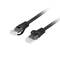 Cable de red de Lanberg de 3 m cat6, U/UTP (UTP) con conectores RJ-45 a RJ-45 PCU6-10CU-0300-BK