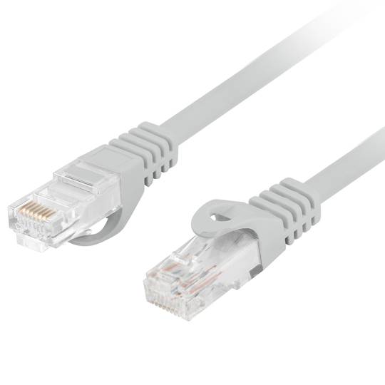 Lanberg Netzwerkkabel 1 m Cat6, U/UTP (UTP) mit RJ-45 Steckern an beiden Enden PCU6-10CU-0100-S