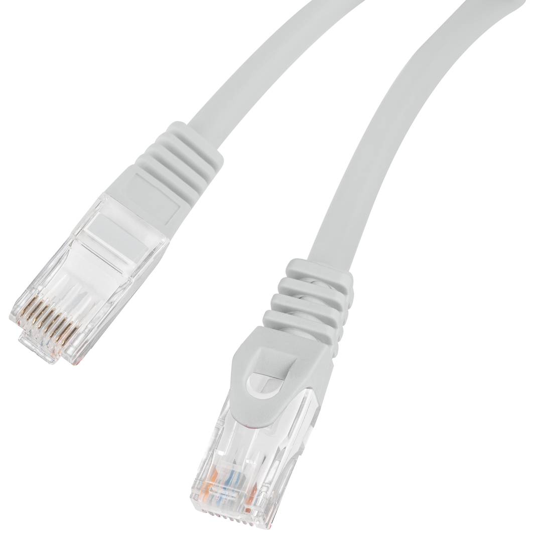 Lanberg Netzwerkkabel 1 m Cat6, U/UTP (UTP) mit RJ-45 Steckern an beiden Enden PCU6-10CU-0100-S