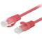 Pack de 10 unités Lanberg cat 6 câble réseau UTP de 0,25 m couleur rouge PCU6-20CC-0025-R