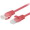 Confezione da 10 unità Cavo di rete Lanberg cat 6 UTP 0,5 m colore rosso PCU6-20CC-0050-R