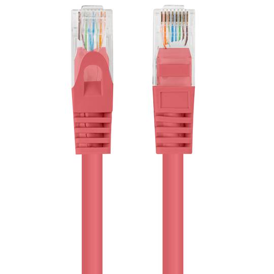 Confezione da 10 unità Cavo di rete Lanberg cat 6 UTP 0,5 m colore rosso PCU6-20CC-0050-R