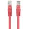Pack de 10 unitats cable de xarxa de Lanberg cat 6 UTP de 2 m color vermell PCU6-20CC-0200-R