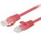 Pack de 10 unitats cable de xarxa de Lanberg cat 6 UTP de 3 m color vermell PCU6-20CC-0300-R