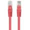 Pack de 10 unitats cable de xarxa de Lanberg cat 6 UTP de 3 m color vermell PCU6-20CC-0300-R