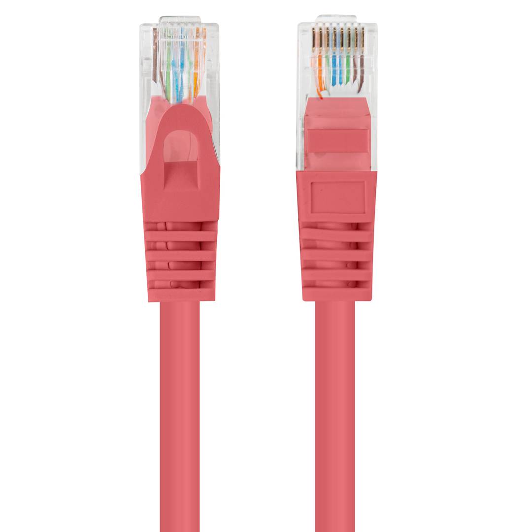 Cable de red de Lanberg cat 6/UTP de 7.5 m color rojo PCU6-10CC-0750-R