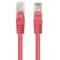 Cable de red de Lanberg cat 6/UTP de 7.5 m color rojo PCU6-10CC-0750-R