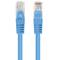 Pak van 10 stuks Lanberg cat 6 UTP netwerkkabel van 0,5 m blauwe kleur PCU6-20CC-0050-B