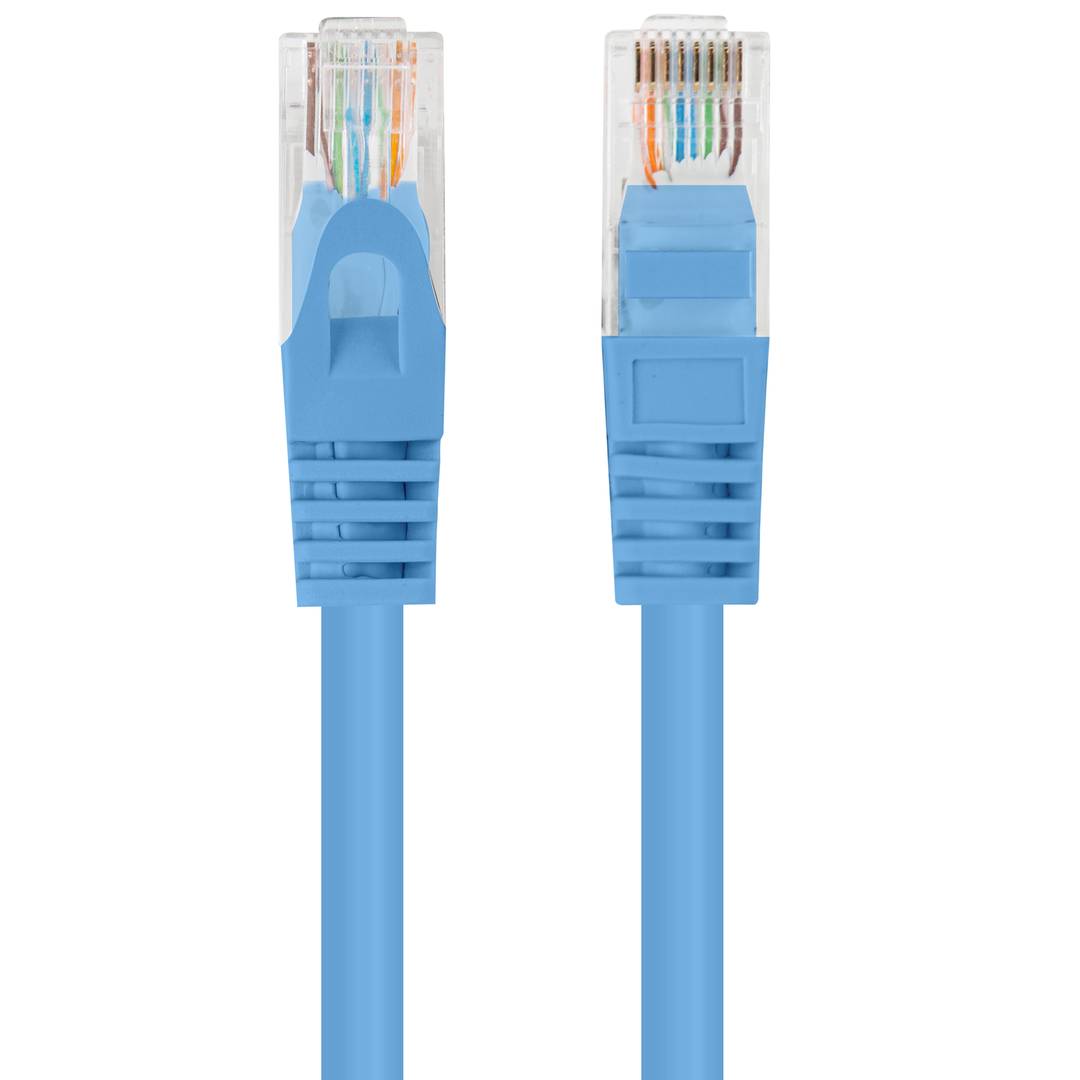 Packung mit 10 Einheiten Lanberg Cat 6 UTP-Netzwerkkabel 3 m blaue Farbe PCU6-20CC-0300-B