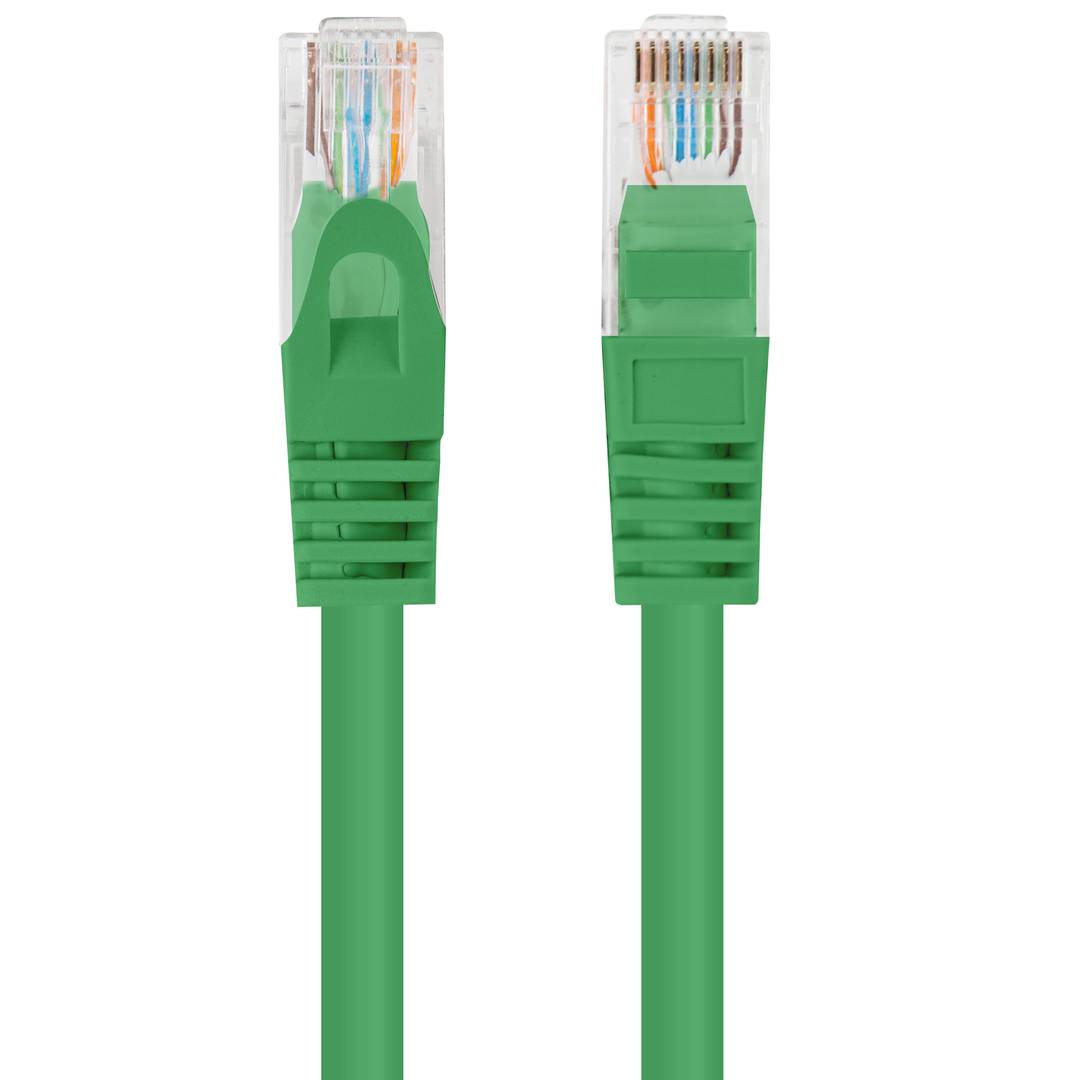 Set van 10 stuks 0,25 m Cat.6 UTP Ethernet-netwerkkabel, groen PCU6-20CC-0025-G