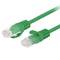 Pack of 10 units Lanberg cat 6 UTP network cable 0.5 m green color PCU6-20CC-0050-G