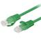 Pack de 10 unitats cable de xarxa de Lanberg cat 6 UTP d'1,5 m color verd PCU6-20CC-0150-G