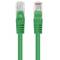 Pak van 10 stuks Lanberg cat 6 UTP netwerkkabel van 1 m groene kleur PCU6-20CC-0100-G