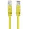 Pack de 10 unitats cable de xarxa de Lanberg cat 6 UTP de 0,5 m color groc PCU6-20CC-0050-Y