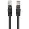 Set van 10 stuks van 1 m zwarte Cat.6 UTP Ethernet-netwerkkabel PCU6-20CC-0100-BK
