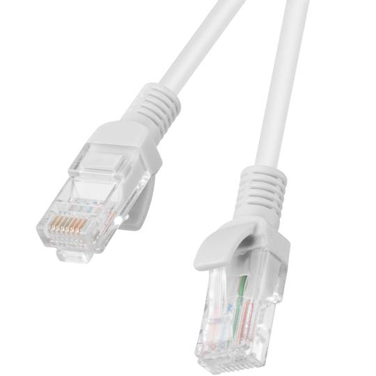 10 stuks Lanberg netwerkkabel cat.6 UTP 0,25 m grijze kleur PCU6-20CC-0025-S